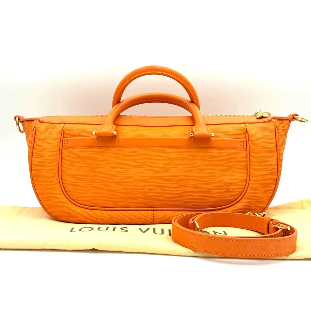 Louis Vuitton Epi Danura GM Mandarin Orange Leather Bag